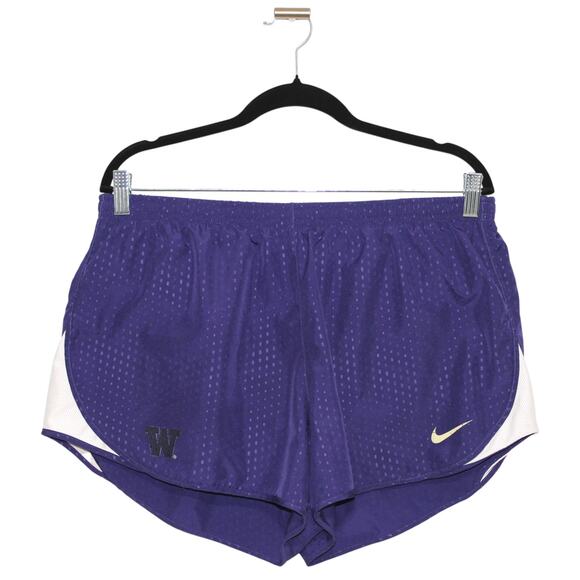 Nike Dri-Fit University of Washington Active Shorts Size XL Purple and White - Picture 1 of 4